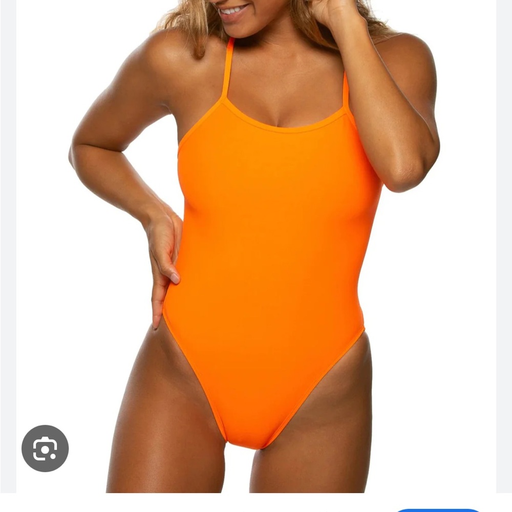 Jolyn Drew Orange One-Piece Swimsuit